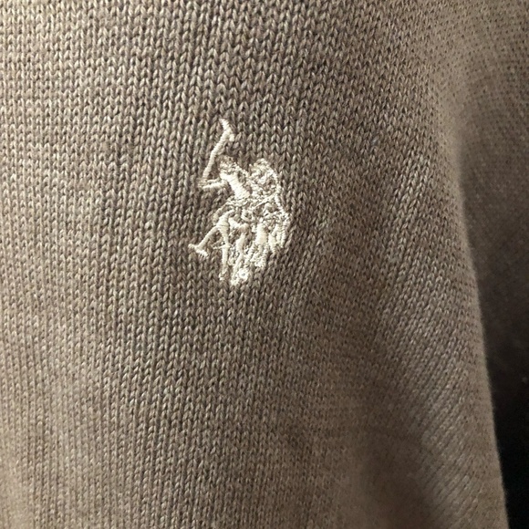 U.S. POLO ASSN. Sweater Men's Size XXL Tan Pullover Crewneck - Picture 5 of 10